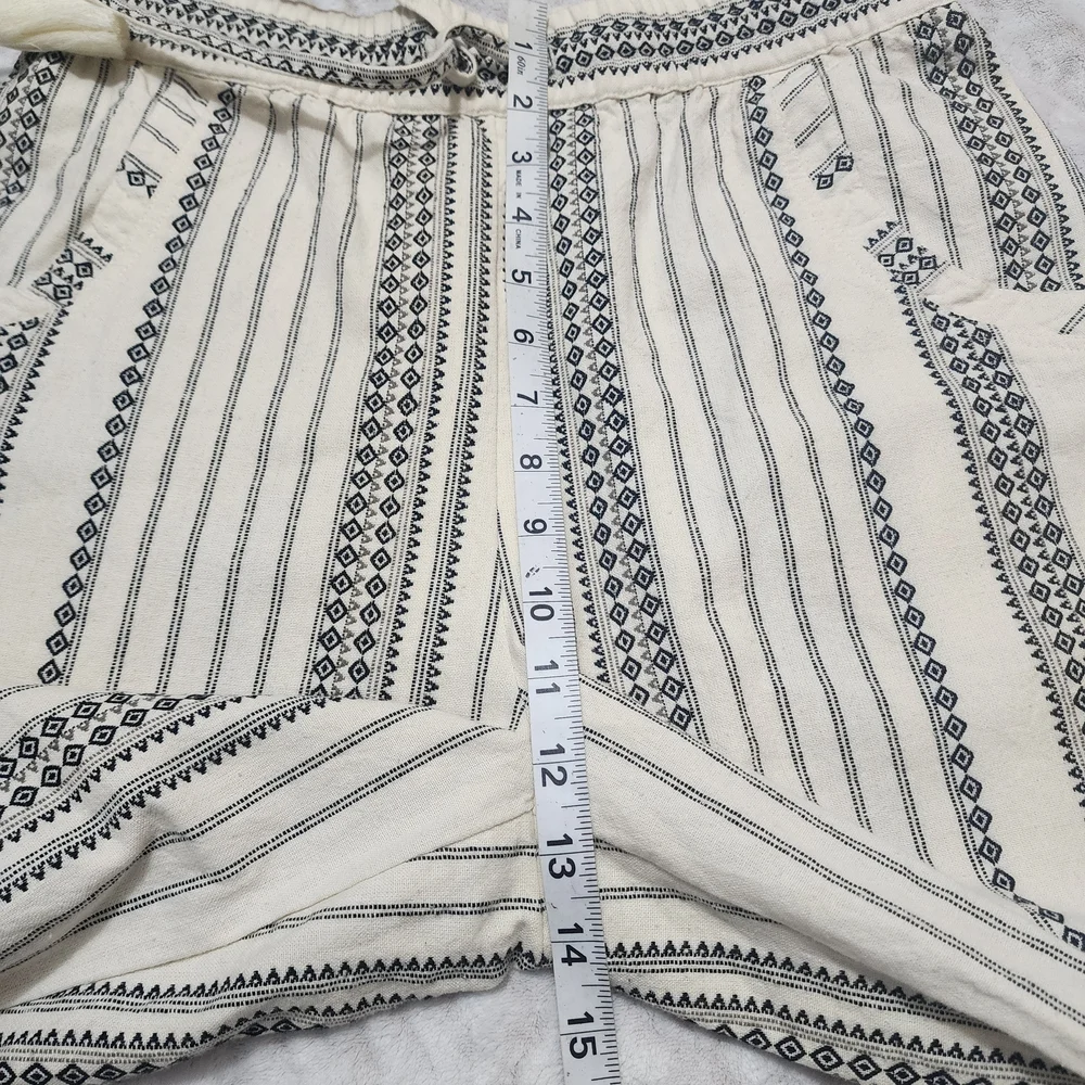 Anthropologie Women's essential beach pants size S Cream/Black
